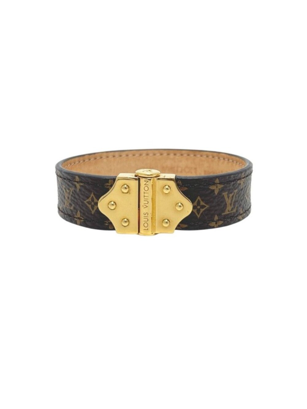 Louis Vuitton Bracelet Spirit Monogram Canvas Brown